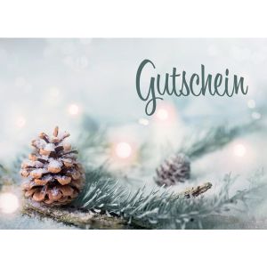 Gutscheinkarte Tannenzapfen