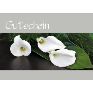 40x Gutscheinkarte Calla quer